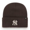 Pánska zimná čiapka New York Yankees MLB Haymaker '47 CUFF KNIT Brown