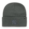 Pánska zimná čiapka New York Yankees MLB Haymaker '47 CUFF KNIT Charcoal