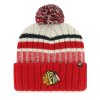 Pánska zimná čiapka Chicago Blackhawks NHL Long Range ´47 CUFF KNIT Natural