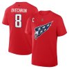 Pánské tričko Alexander Ovechkin #8 Washington Capitals NHL Stack Name & Number 2025/26 T-Shirt - Red