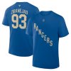 Pánske tričko New York Rangers NHL Mika Zibanejad #93 Authentic Stack Name & Number T-Shirt - Blue