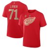Pánske tričko Detroit Wings NHL Dylan Larkin #71 Centennial Authentic Stack Name & Number T-Shirt - Red