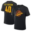 Pánské tričko Vancouver Canucks NHL Elias Pettersson #40 Authentic Stack Name & Number T-Shirt - Black