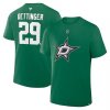 Pánske tričko Dallas Stars NHL Jake Oettinger #29 Authentic Stack Name & Number T-Shirt - Kelly Green