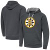 Pánská mikina Boston Bruins Antigua Victory Pullover Hoodie - Charcoal