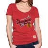 Dámske tričko Chicago Blackhawks 2015 Stanley Cup Champions Slim Fit Deep V-Neck