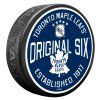 131336 puk toronto maple leafs original 6 puck