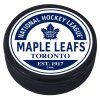 131390 1 puk toronto maple leafs block textured puck