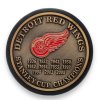 Puk Detroit Red Wings Stanley Cup Years Gold Medallion