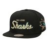 Pánska šiltovka San Jose Sharks NHL Cream Script Snapback