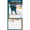 Kalendář San Jose Sharks NHL 2026 Wall Calendar