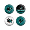 Sada placek San Jose Sharks NHL Button 4 Pack
