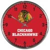 Hodiny Chicago Blackhawks NHL Chrome Clock