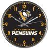 134012 hodiny pittsburgh penguins nhl chrome clock