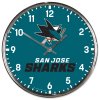 Hodiny San Jose Sharks NHL Chrome Clock