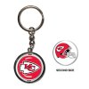 Prívesok na kľúče Kansas City Chiefs NFL Spinner Key Ring