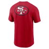 Pánské tričko San Francisco 49ers NFL Nike Rewind Front and Back Hit Essential Cotton Tee