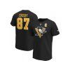 Pánske tričko #87 Sidney Crosby Pittsburgh Penguins NHL Stack Logo Name & Number