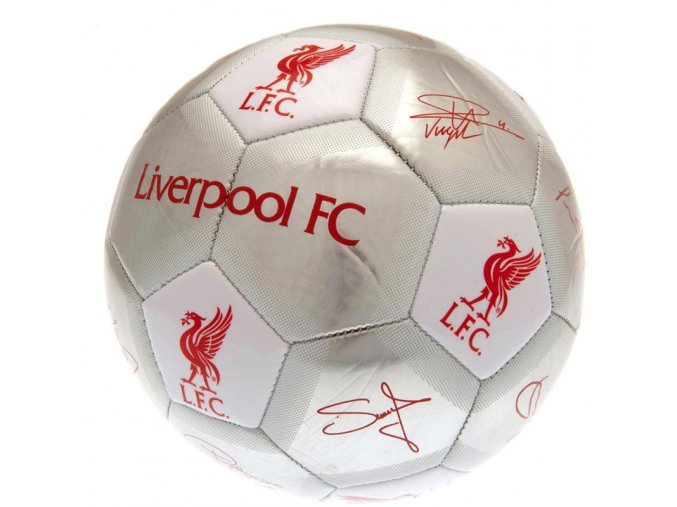 Fotbalový Míč Liverpool FC s podpisy hráčů sv