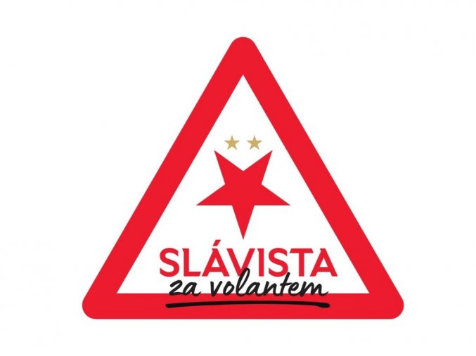 Autosamolepka SLÁVISTA za volantem