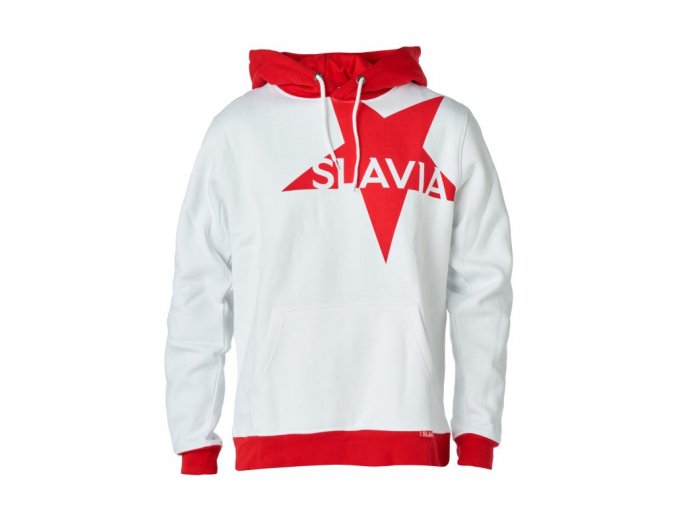 Červenobílá mikina SLAVIA Premium