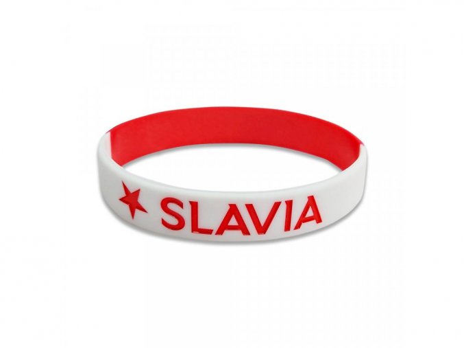 Silikonový náramek SLAVIA dospělý sešívaný