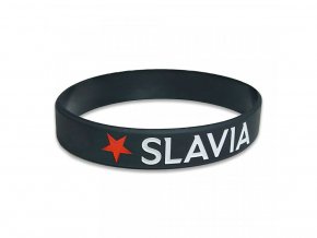 Silikonový náramek SLAVIA střední černý