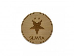 Podtácek dřevěný Slavia Praha