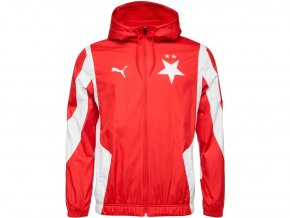 Předzápasová bunda Puma Slavia red