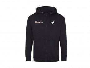 Unisex mikina na zip Slavia BLACK ITALICS