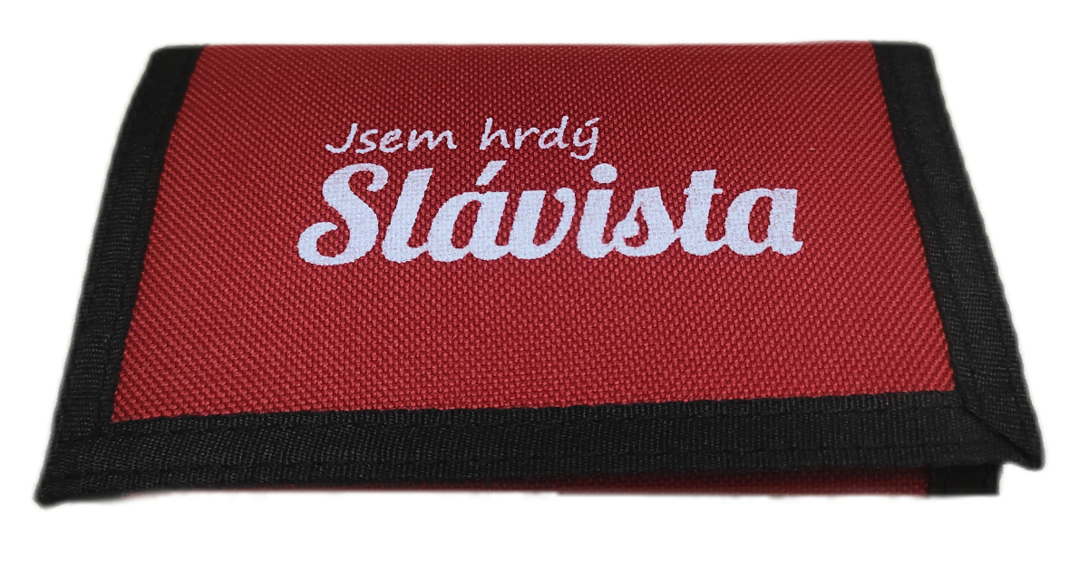 F - SK Slavia Praha Peněženka Jsem hrdý Slávista červená