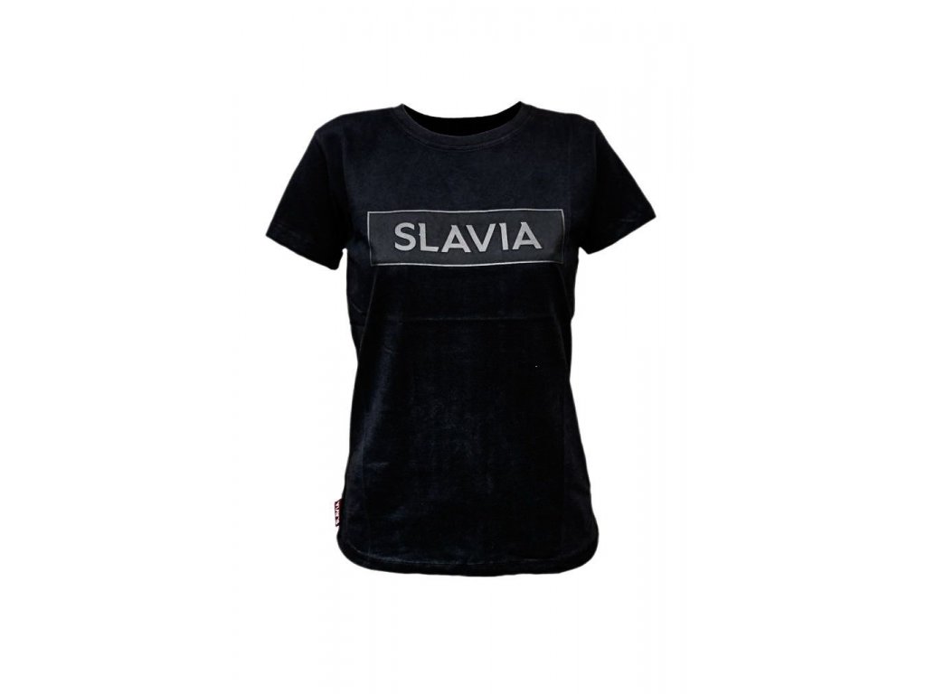 SK Slavia Praha Dámské triko Black box SLAVIA Premium Velikost: L