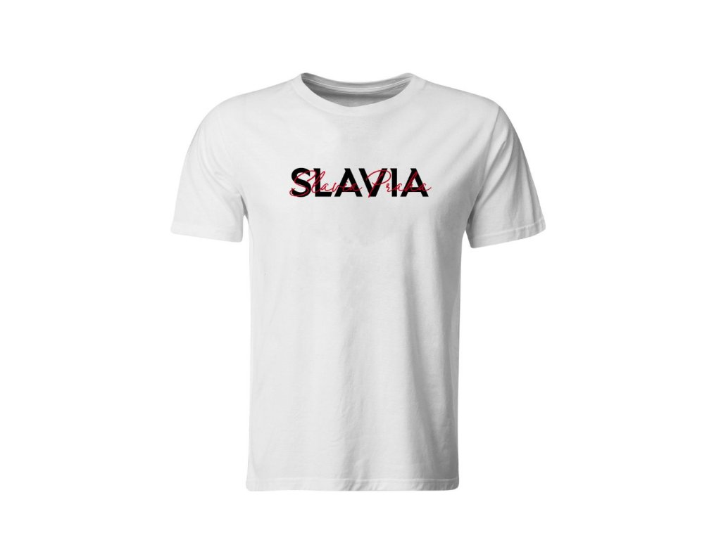 SK Slavia Praha Triko bílé Slavia ITALICS Velikost: 2XL