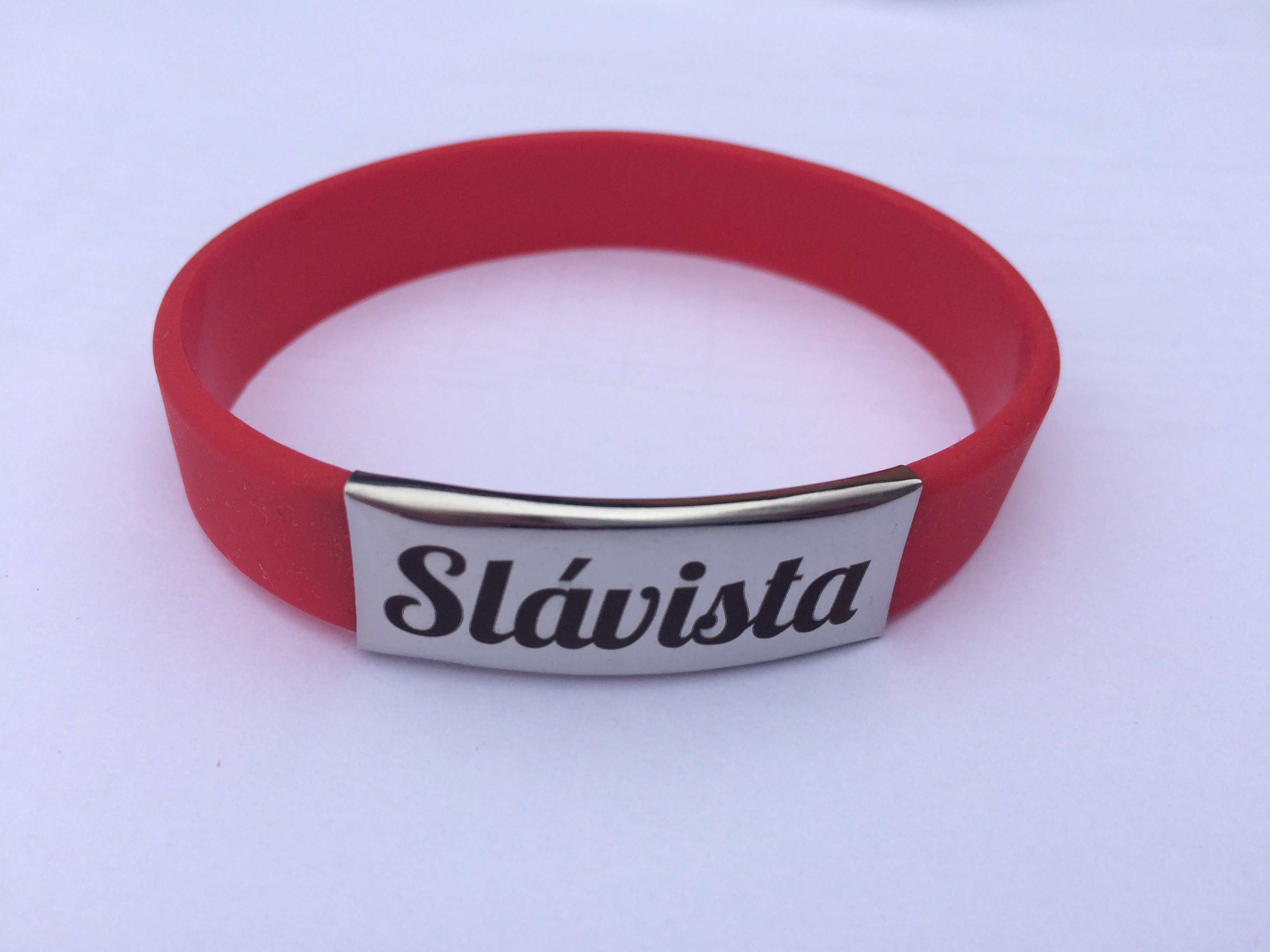 F - SK Slavia Praha Náramek SLÁVISTA kp Barva: červená