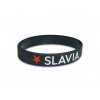 Silikonový náramek SLAVIA dospělý černý