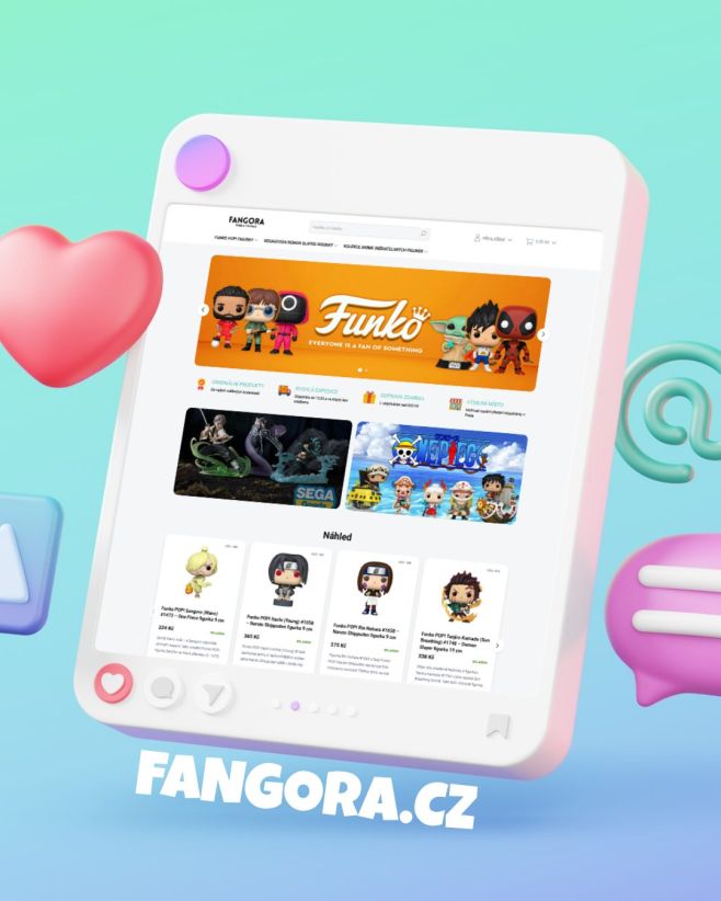 Náš e-shop Fangora.cz běží a je připravený na Vaše objednávky. Pop figurky z anime seriálu jako vhodný dárek pro fanoušky...