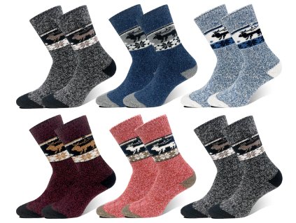 Dámské vlněné termoponožky ALPACA ZCM92107 3 páry