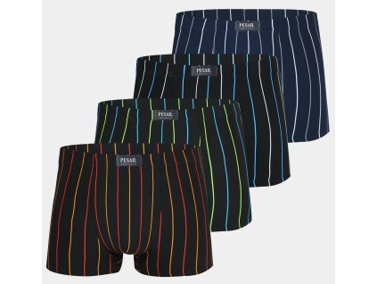 Poslední kusy!!! PESAIL Pánské boxerky PRUHY M6691 4ks v balení