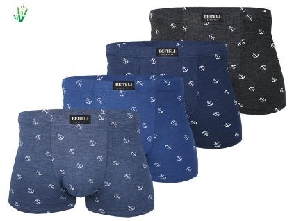 PESAIL Pánské boxerky KOTVA M6622 4ks v balení
