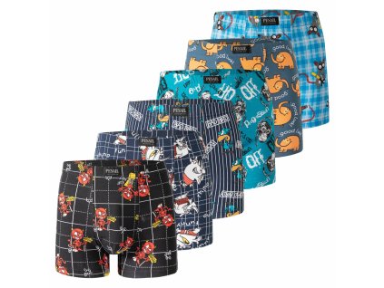 Pánské veselé  boxerky G55310 4 ks v balení