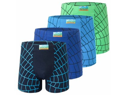 PESAIL Chlapecké boxerky Pavučina PE-XQ2617 4 ks v balení