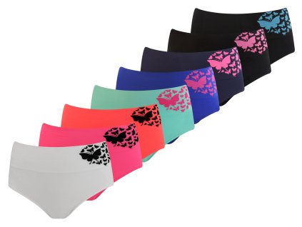 Dámské jednobarevné kalhotky MOTÝL 6311 - 2 kusy