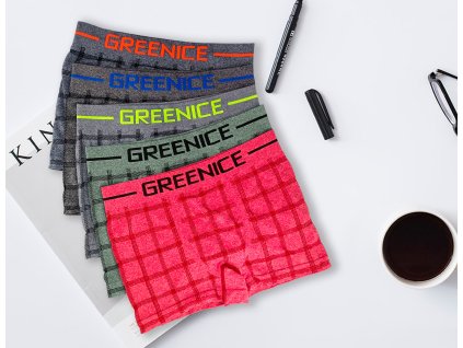 Pánské bezešvé boxerky GREE-4593 4 ks v balení
