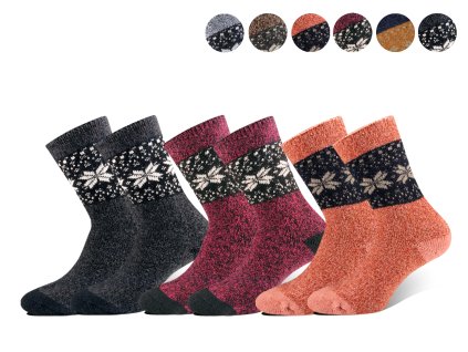 Dámské vlněné termoponožky ALPACA ZCM92105 3 páry