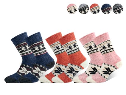 Dámské vlněné termoponožky ALPACA WZ12 3 páry