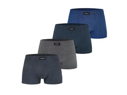 Pánské bambusové boxerky HONEYCOMB M6764 4ks v balení