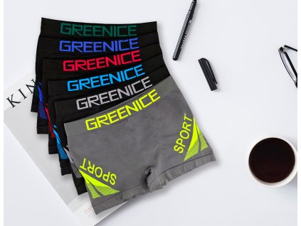 Bezešvé boxerky SPORT GREE-4826 4 ks v balení