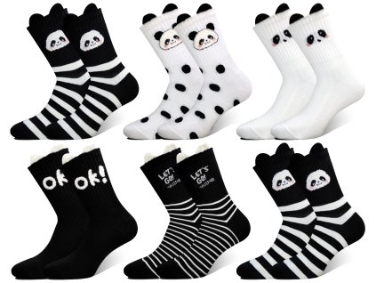Damské ALPACA termoponožky PANDA MX654 6 páry