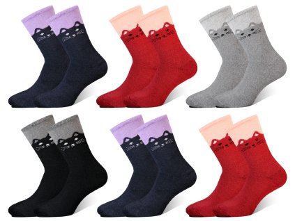 Dámské zdravotní termoponožky CAT JW1118 4 páry
