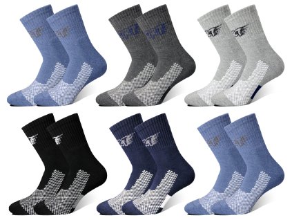 Pánské sportovní termoponožky BM3707 6 páry